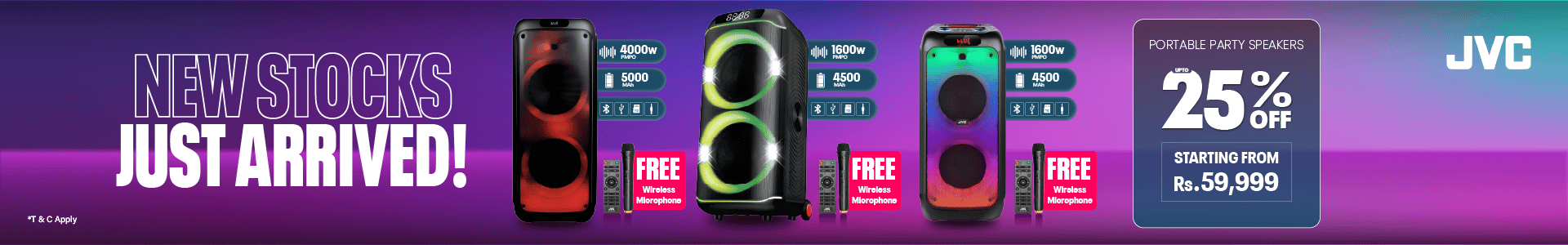 JVC Audio New Arrivals