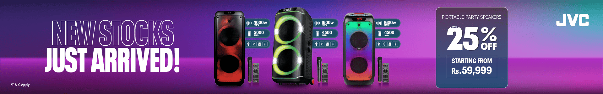 JVC Audio New Arrivals