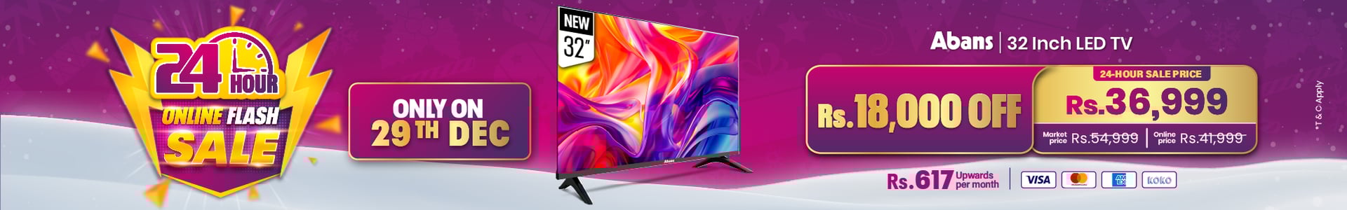 24 Hours TV Flash Sale