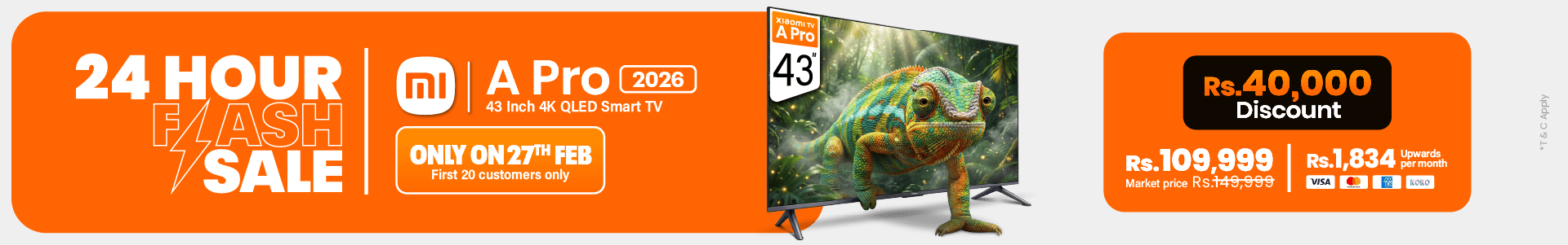 24 Hours TV Flash Sale