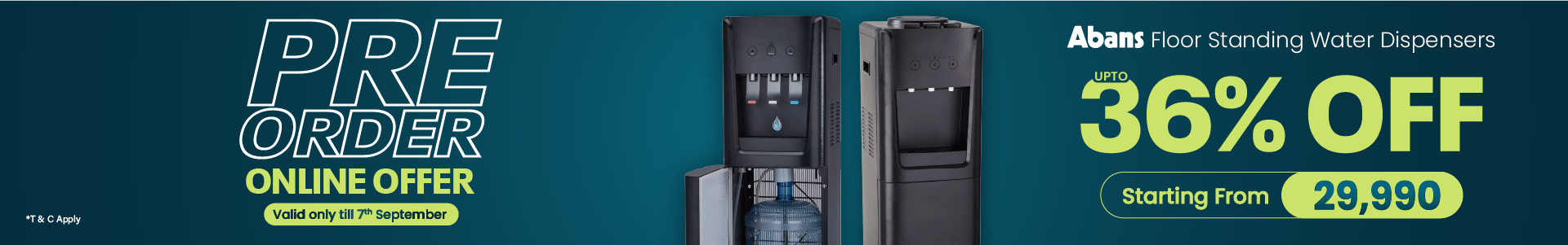Pre-Order Water Dispenser