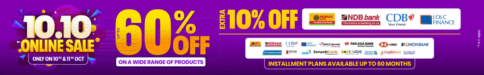 10.10.10 Sale