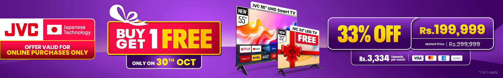 Buy 1 TV Get 1 TV Free