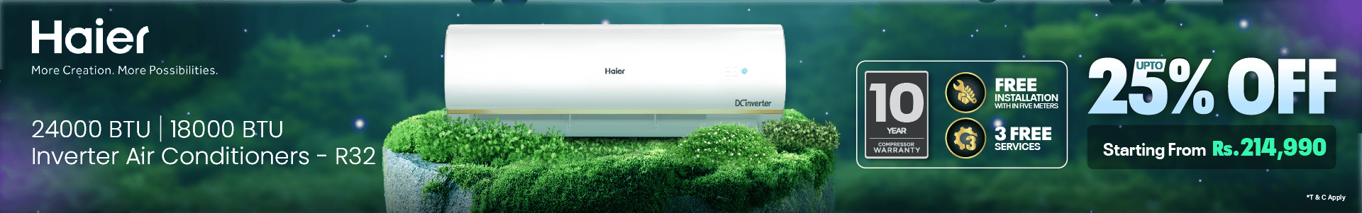 Haier AC Limited Time Offer!