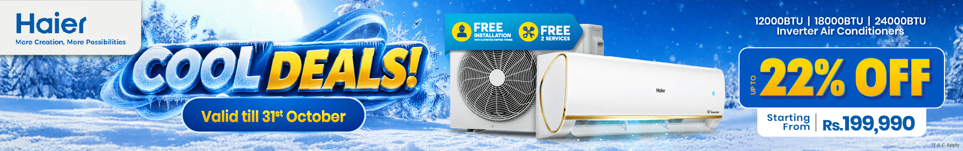 Haier AC Limited Time Offer!