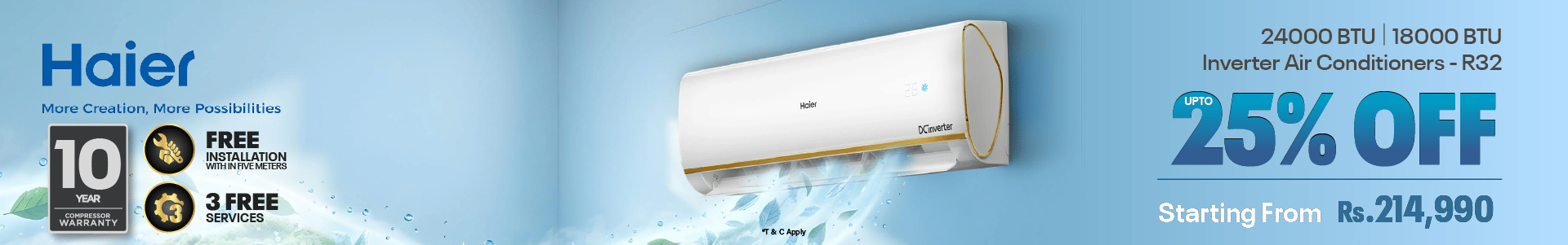 Haier AC Limited Time Offer!