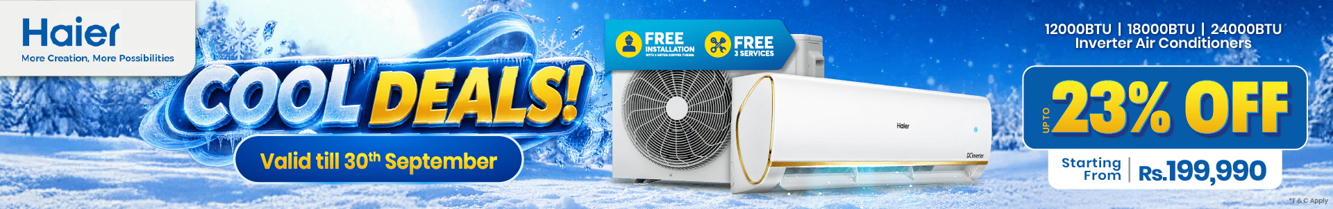 Haier AC Limited Time Offer!