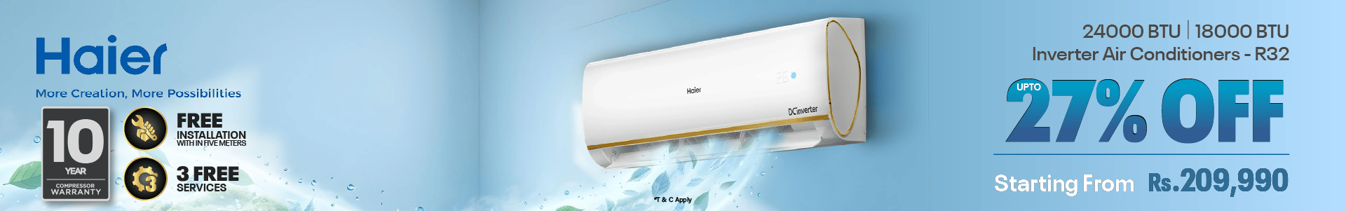 Haier AC Limited Time Offer!