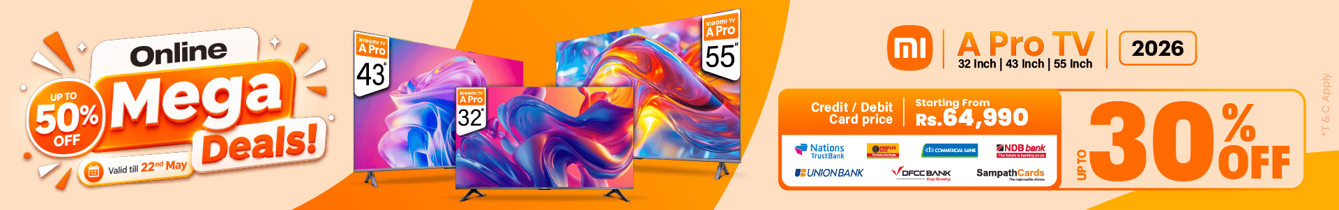 Xiaomi TV Mega Deals!