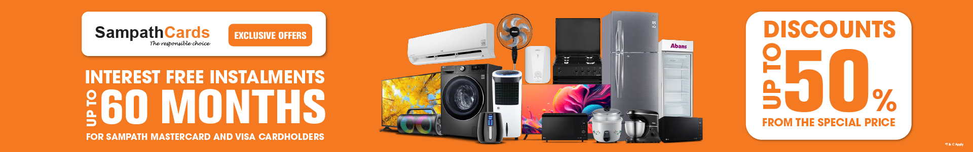 Sampath Bank Exclusive Deals