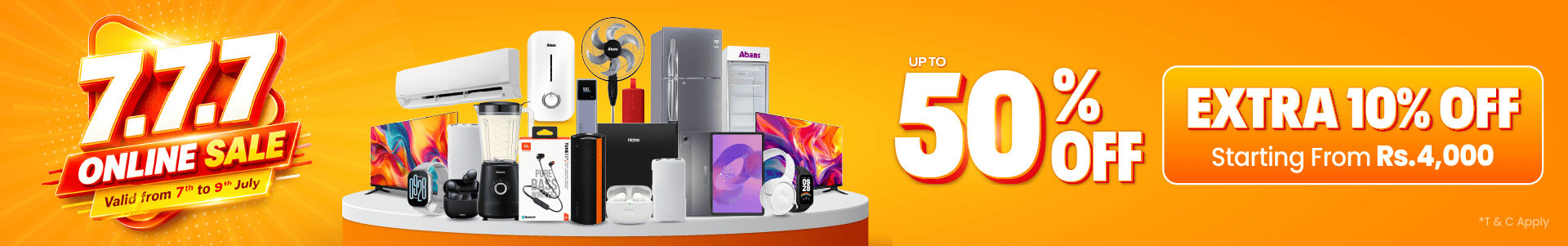 7.7.7 AUDIO & TABS SALE