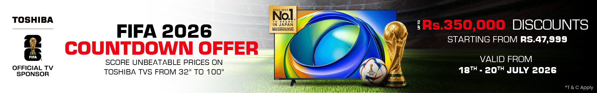 Toshiba FIFA Final Countdown Offer