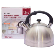 TKS 2.5L Whistling Kettle Brushed Color - Stainless Steel Material
