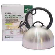 TKS 3L Whistling Kettle Brushed Color - Stainless Steel Material