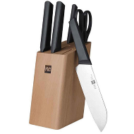 Xiaomi HuoHou Incom Wooden Box Knife Set 5pcs 