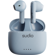 Sudio (Sweden) A1 True Wireless Earbuds with Wireless Charging Case (Sky Blue)