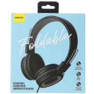 MINISO Foldable Headphones (Grey Black)