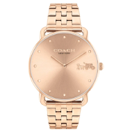Coach Elliot Stainless steel Analog Women's Watch (Rose Gold)