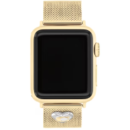 Coach Gold Tone Stainless Steel Mesh Women's Apple Watch Strap