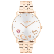 Coach Ladies Elliot Watch Silver White