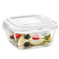 Borosil Klip N Store Square Container - 1000ML