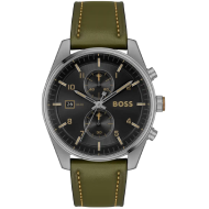 Boss Mens Skytraveller Quartz (Black)