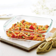Borosil Everyday Square Dish With Handel - 0.8L 