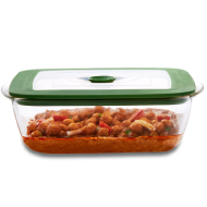 Borosil Squard Glass Dish with Lid - 1L