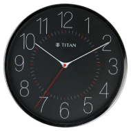 Titan Wall Clock - Black