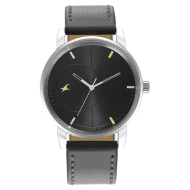 FASTRACK Stunners Black Dial Leather Strap - Gents