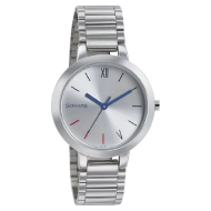 Sonata Busy Bees Silver Dial Stainless Steel Strap - Ladies