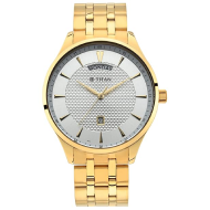 Titan Regalia Quartz Analog White Dial Stainless Steel Strap Watch - Gents