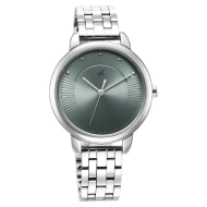 Fastrack Stunners Quartz Analog Blue Dial Metal Strap Watch - Ladies