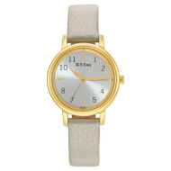 Titan Karishma Grey Dial Analog Leather Strap watch - Ladies