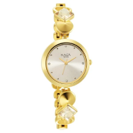 Titan Raga Love All Champagne Dial Analog Metal Strap Watch - Ladies