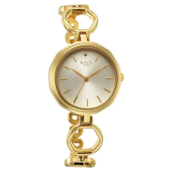 Titan Raga Viva Golden Dial Quartz Analog with Date Metal Strap Watch -  Ladies