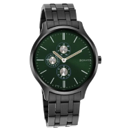 Sonata Versatyle Multifunction Green Dial Stainless Steel Strap - Gents