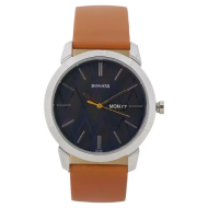 Sonata Knot Blue Dial Leather Strap - Gents