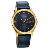 Sonata Quartz Analog with Day and Date Blue Dial Watch - Gents