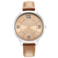Titan Trendsetters Light Rose Gold Dial Watch - Ladies