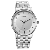 Sonata Quartz Date Silver Dial Watch - Gents