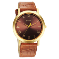 Sonata Utsav Quartz Brown Dial Watch - Gents