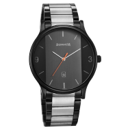 Sonata Quartz Black Dial Watch - Gents