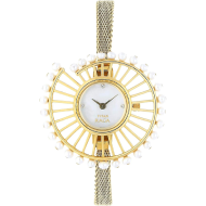 Titan Raga Ladies Mother of Pearl Stainless Steel Golden