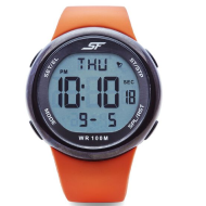 Sonata SF Digital Dial Silicone Strap Watch for Men