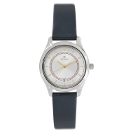 Titan Workwear White Dial Analog with Date Leather Strap watch - Ladies