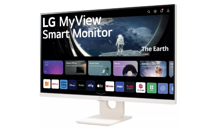 LG 27 Inch Full HD IPS MyView Smart Monitor with webOS and Built