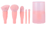 MINISO Portable Makeup Brush Set (5 Piece Set)