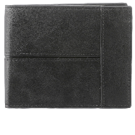 MINISO Men's Retro Horizontal Wallet(Black)