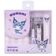 MINISO Checked Manicure Kit (3pcs +Storage Bag)